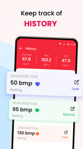 اسکرین شات 4 برنامه Heart Rate Monitor and Tracker