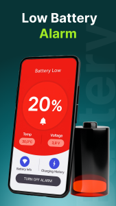 اسکرین شات 2 برنامه Full Battery Alarm 100%
