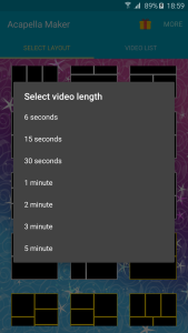 اسکرین شات 2 برنامه Acapella Maker - Video Collage