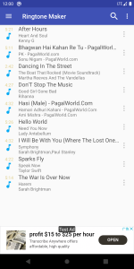 اسکرین شات 1 برنامه Ringtone Maker:create ringtone