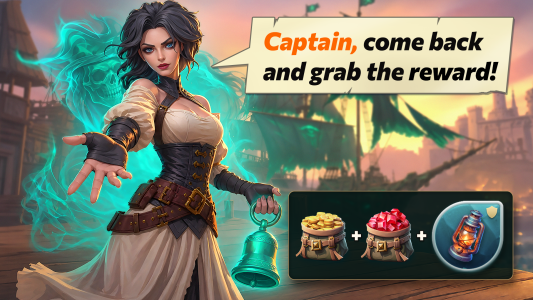 اسکرین شات 1 بازی Pirate Ships・Build and Fight