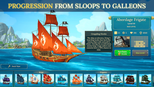 اسکرین شات 4 بازی Pirate Ships・Build and Fight