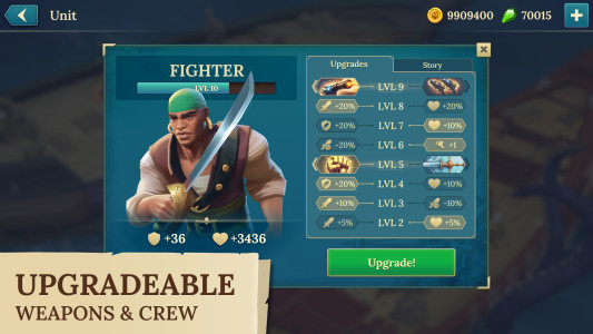 اسکرین شات 6 بازی Pirate Ships・Build and Fight