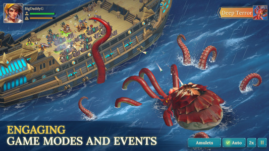 اسکرین شات 6 بازی Pirate Ships・Build and Fight
