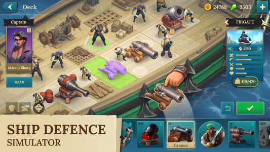 اسکرین شات 3 بازی Pirate Ships・Build and Fight