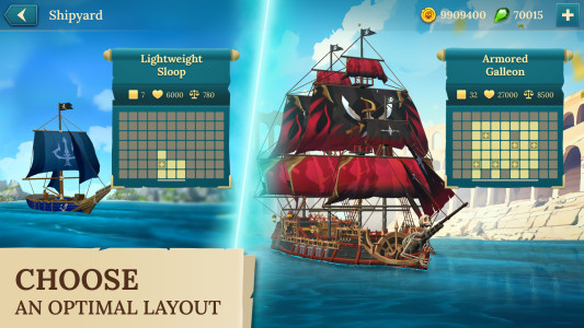 اسکرین شات 4 بازی Pirate Ships・Build and Fight