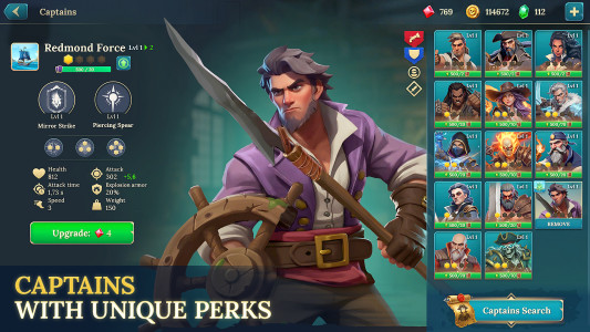 اسکرین شات 5 بازی Pirate Ships・Build and Fight