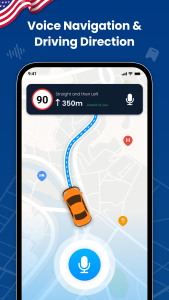 اسکرین شات 3 برنامه Voice GPS Maps - Route Planner