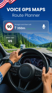اسکرین شات 2 برنامه Voice GPS Maps - Route Planner