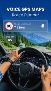 اسکرین شات 2 برنامه Voice GPS Maps - Route Planner