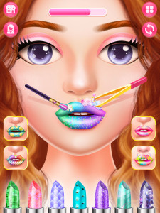 اسکرین شات 1 بازی Lip Art DIY Makeover Games
