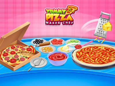 اسکرین شات 1 برنامه Pizza Maker Chef Baking Game