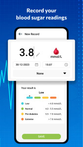 اسکرین شات 7 برنامه Blood pressure - Blood Sugar
