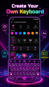 اسکرین شات 7 برنامه LED Keyboard: RGB Themes