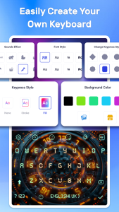 اسکرین شات 3 برنامه LED Keyboard: RGB Themes