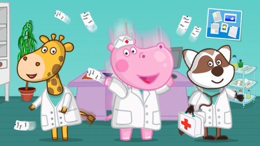 اسکرین شات 1 بازی Hippo doctor: Kids hospital