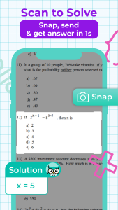 اسکرین شات 1 برنامه Homework Helper AI Math Solver