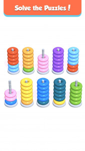 اسکرین شات 5 بازی Hoop Stack - Color Puzzle Game