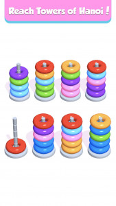 اسکرین شات 4 بازی Hoop Stack - Color Puzzle Game