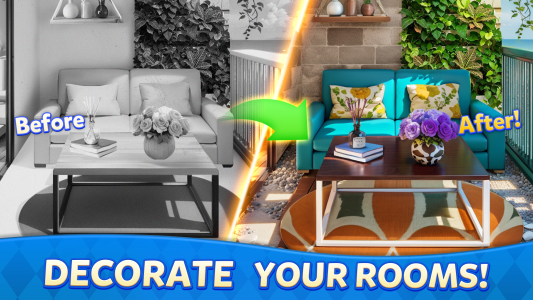 اسکرین شات 1 بازی Dream Decor：Makeover Match