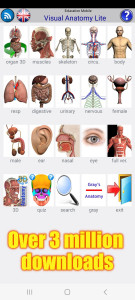 اسکرین شات 4 برنامه Visual Anatomy Lite
