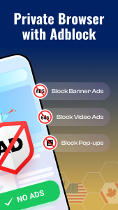 اسکرین شات 3 برنامه Free Adblocker Browser:Adblock