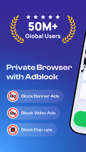 اسکرین شات 1 برنامه Free Adblocker Browser:Adblock