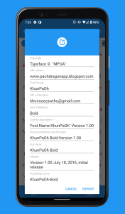 اسکرین شات 5 برنامه zFont Tool - Android Font Tool