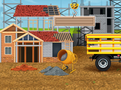 اسکرین شات 3 بازی Construction Games Build House