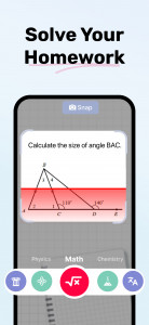 اسکرین شات 2 برنامه Homework AI - Math & Essay App