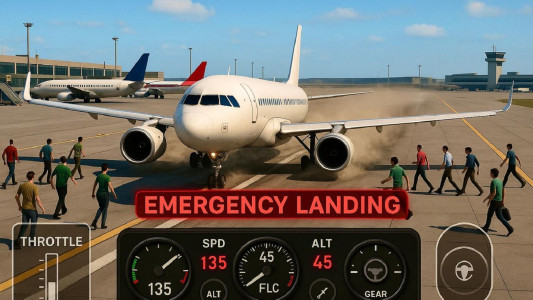 اسکرین شات 3 بازی Flight Simulator Real Take off