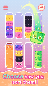 اسکرین شات 3 بازی Meow MixUp: Sorting Puzzle