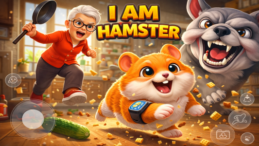 اسکرین شات 3 بازی i Am a Hamster Game 3D