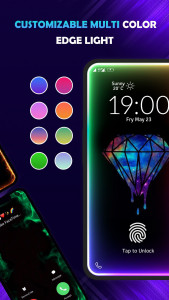 اسکرین شات 3 برنامه Edge Lighting: LED Borderlight