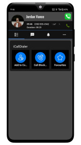 اسکرین شات 3 برنامه iCall Dialer Contacts & Calls