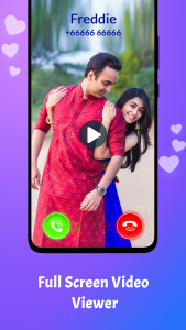 اسکرین شات 2 برنامه Love Video Ringtone for Incomi