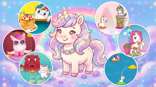 اسکرین شات 1 بازی Unicorn games for kids