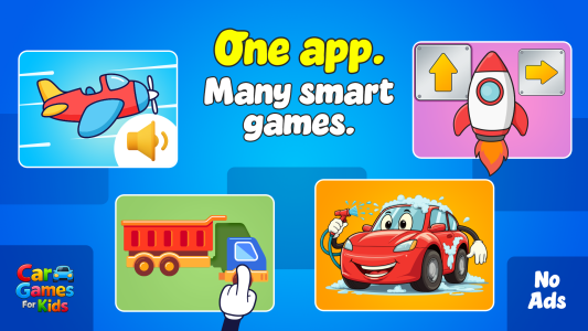 اسکرین شات 1 برنامه Car games and puzzles for kids