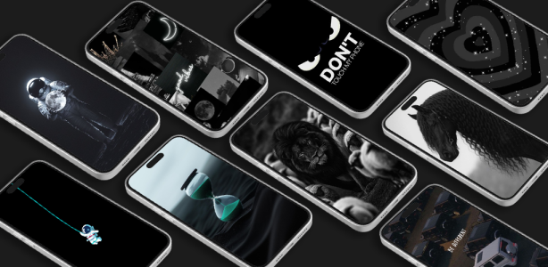 اسکرین شات 1 برنامه Black Aesthetic Wallpapers