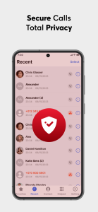 اسکرین شات 3 برنامه iCall OS Dialer & Call Screen