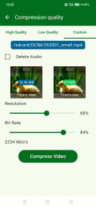 اسکرین شات 4 برنامه Video Compressor &Video Cutter