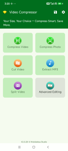 اسکرین شات 1 برنامه Video Compressor &Video Cutter