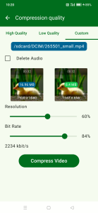 اسکرین شات 4 برنامه Video Compressor &Video Cutter
