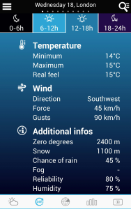 اسکرین شات 3 برنامه Weather for Switzerland