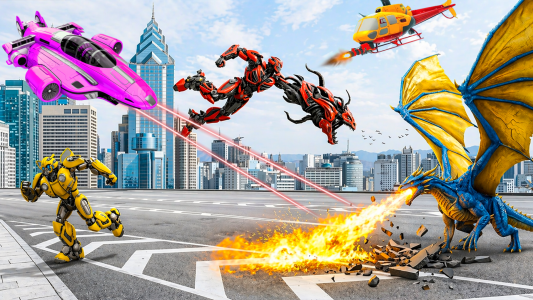 اسکرین شات 1 بازی Robot Transform Car Fight
