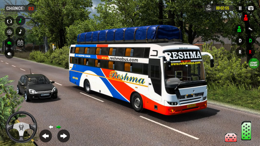 اسکرین شات 1 برنامه Bus Driving Coach Bus Sim 3D