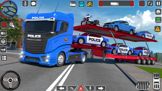 اسکرین شات 2 بازی Police Truck Driving Games 3D