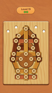 اسکرین شات 1 بازی Wood Screw Puzzle