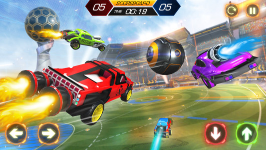 اسکرین شات 2 بازی Rocket Car Ball Football Games