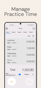 اسکرین شات 5 برنامه Smart Metronome & Tuner